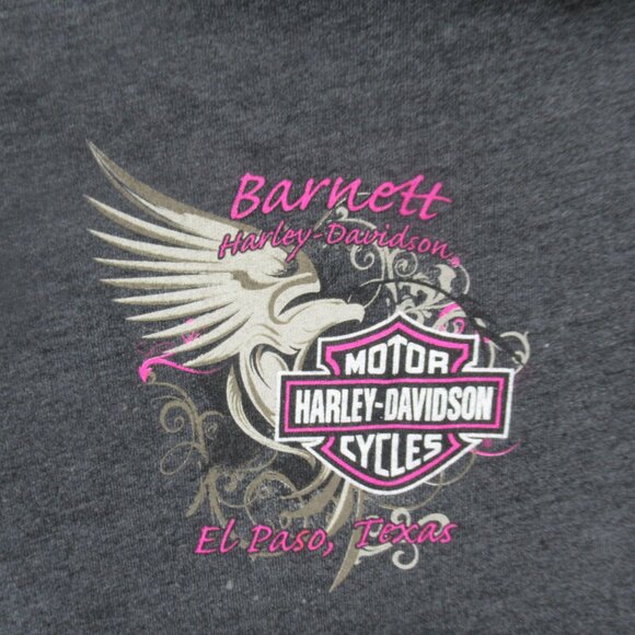 Harley Davidson Gray Skull Tee Sz L - Picture 4 of 6